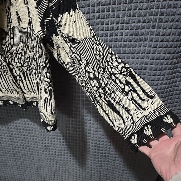 VTG Giraffe Tapestry Blazer Jacket FitsL NewIdentity Southwestern African Safari - Picture 5 of 14